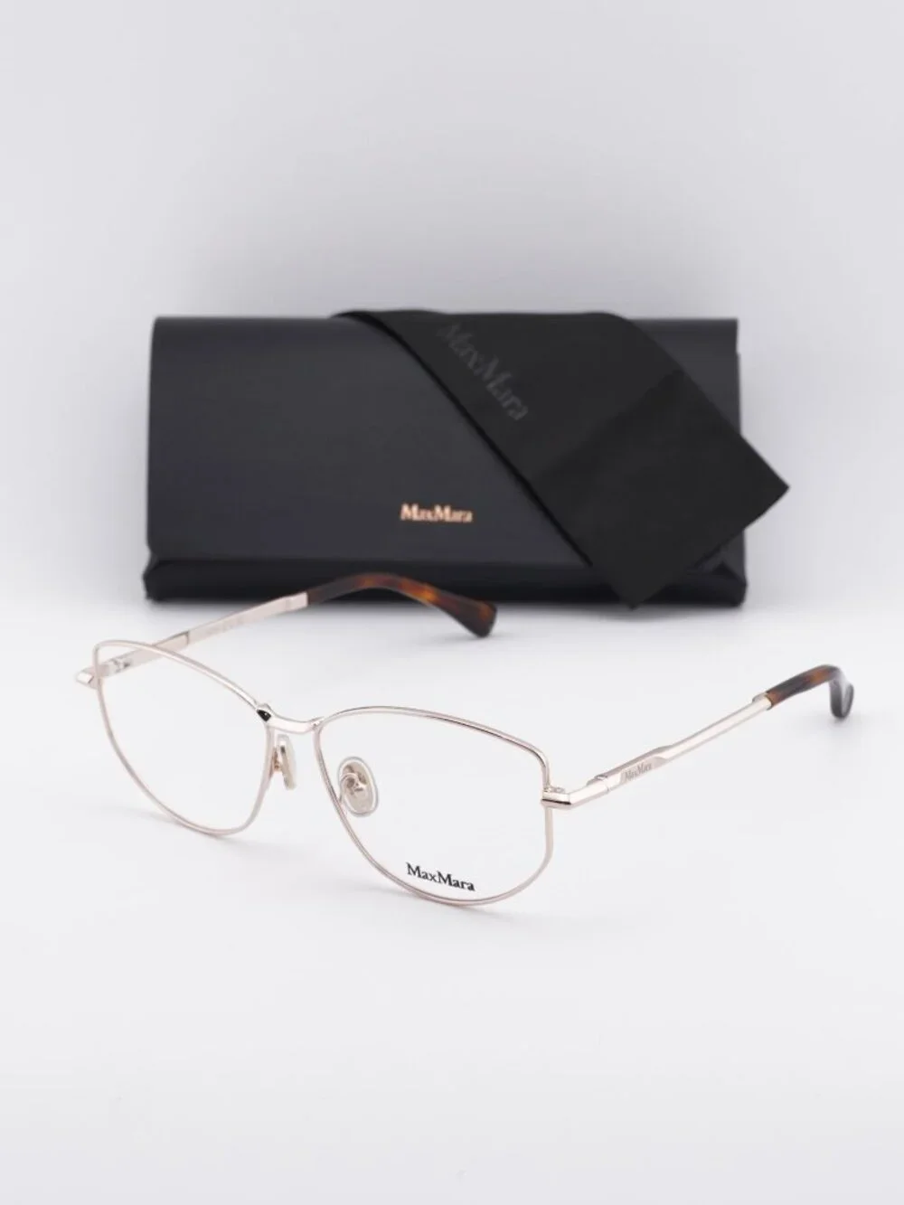Max Mara MM5153 028 Oval Eyeglasses 55mm - Gold